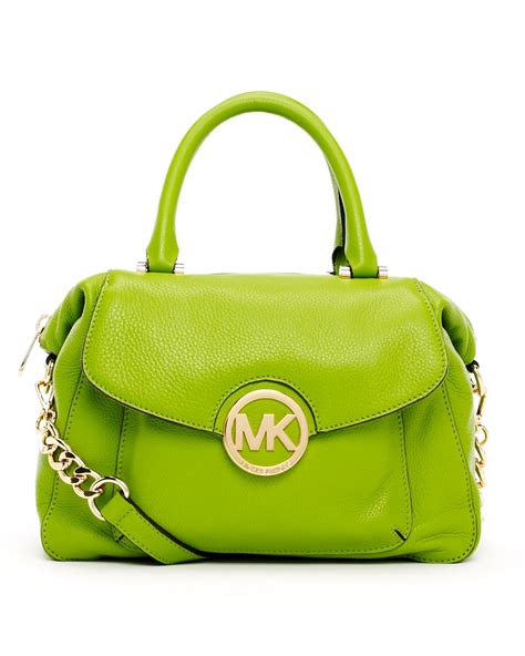 dark green mk bag|michael kors lime green handbag.